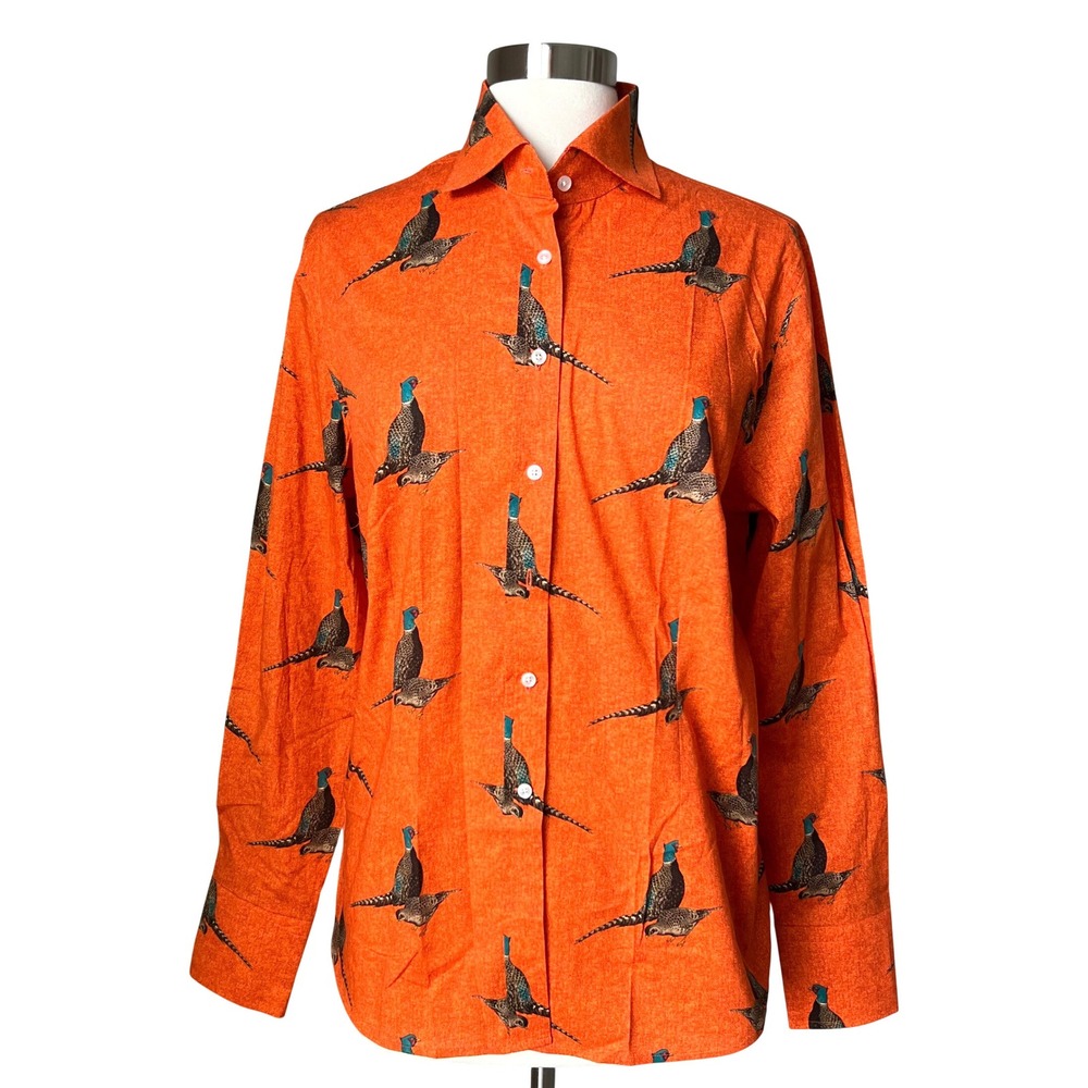 Kevin's Finest Pheasant Print Shirt XXXL Cotton Blend Poland MSRP $249